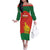 Custom Zimbabwe Cricket Family Matching Off The Shoulder Long Sleeve Dress and Hawaiian Shirt Go Chevrons 2003 Color Version - Wonder Print Shop