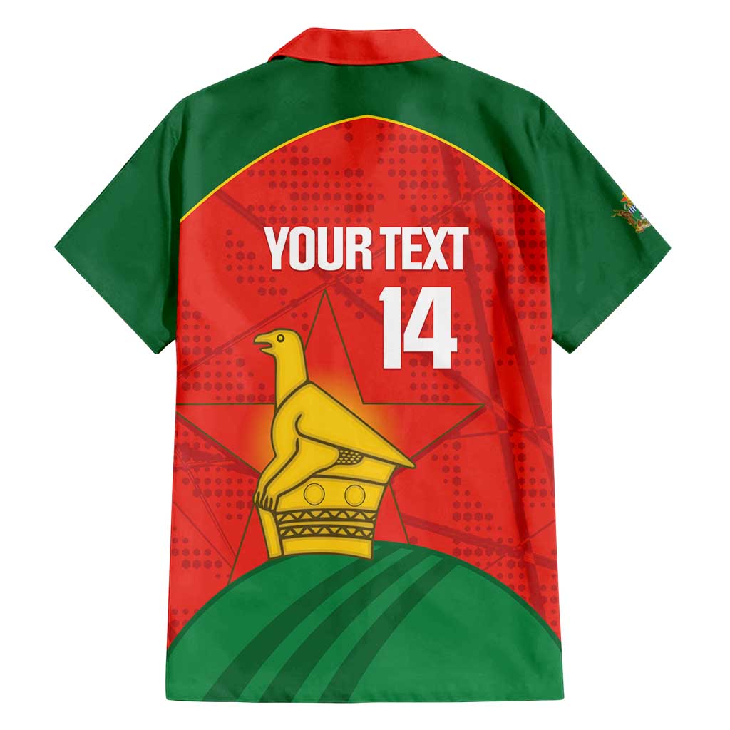 Custom Zimbabwe Cricket Family Matching Puletasi and Hawaiian Shirt Go Chevrons 2003 Color Version - Wonder Print Shop