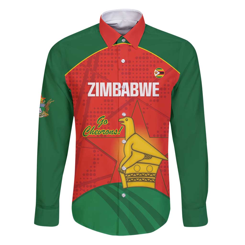 Custom Zimbabwe Cricket Family Matching Puletasi and Hawaiian Shirt Go Chevrons 2003 Color Version - Wonder Print Shop