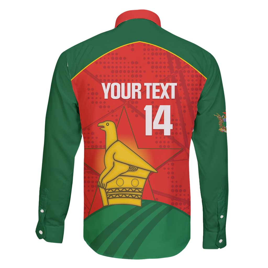 Custom Zimbabwe Cricket Family Matching Puletasi and Hawaiian Shirt Go Chevrons 2003 Color Version - Wonder Print Shop