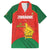 Custom Zimbabwe Cricket Family Matching Short Sleeve Bodycon Dress and Hawaiian Shirt Go Chevrons 2003 Color Version - Wonder Print Shop