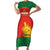 Custom Zimbabwe Cricket Family Matching Short Sleeve Bodycon Dress and Hawaiian Shirt Go Chevrons 2003 Color Version - Wonder Print Shop