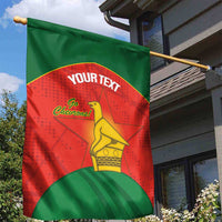 Custom Zimbabwe Cricket Garden Flag Go Chevrons 2003 Color Version - Wonder Print Shop