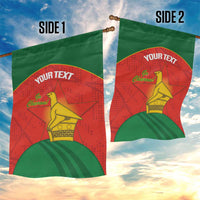Custom Zimbabwe Cricket Garden Flag Go Chevrons 2003 Color Version - Wonder Print Shop