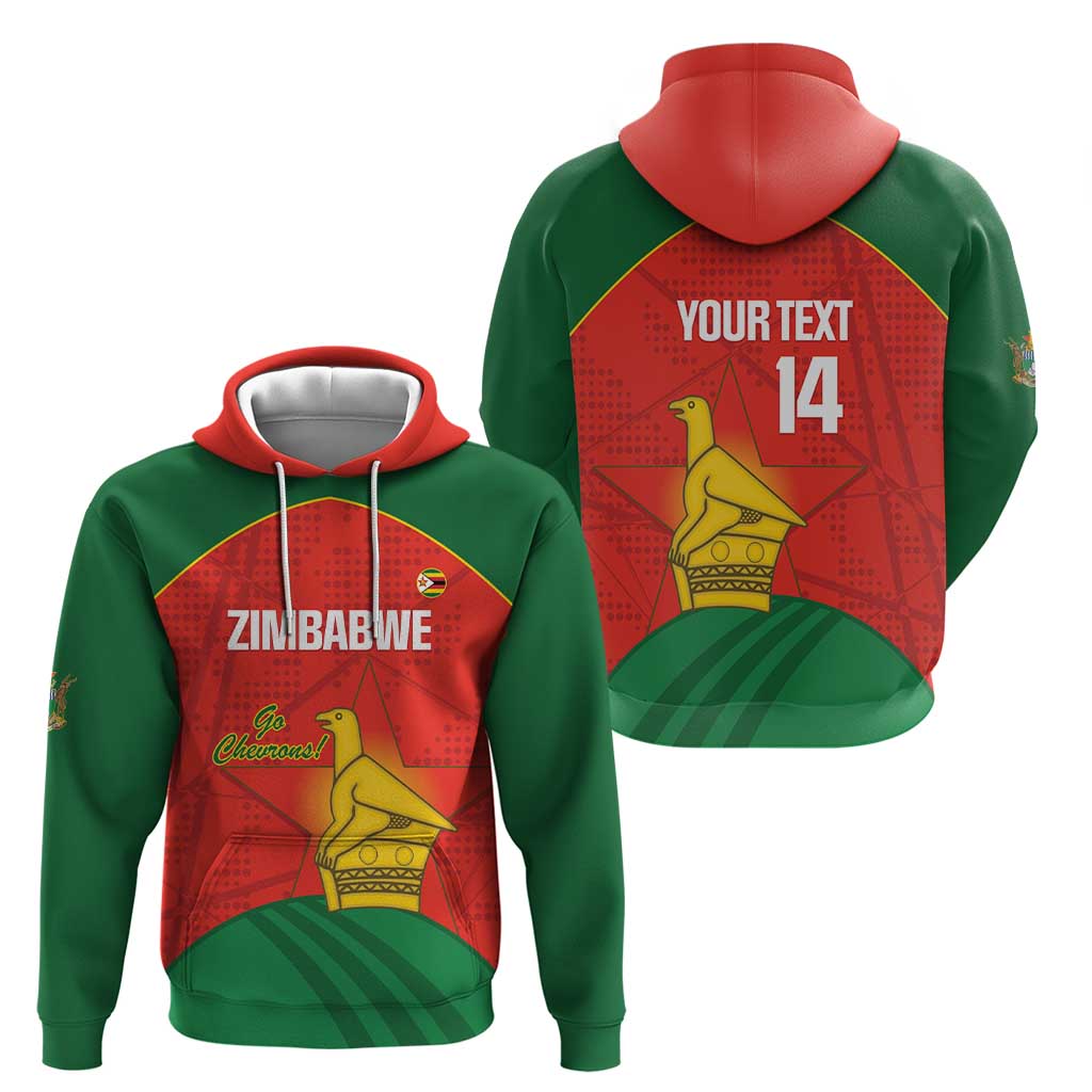 Custom Zimbabwe Cricket Hoodie Go Chevrons 2003 Color Version - Wonder Print Shop