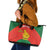 Custom Zimbabwe Cricket Leather Tote Bag Go Chevrons 2003 Color Version - Wonder Print Shop