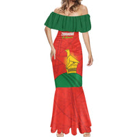 Custom Zimbabwe Cricket Mermaid Dress Go Chevrons 2003 Color Version - Wonder Print Shop