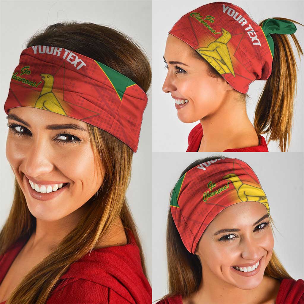 Custom Zimbabwe Cricket Neck Gaiter Go Chevrons 2003 Color Version - Wonder Print Shop