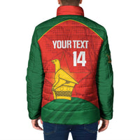 Custom Zimbabwe Cricket Padded Jacket Go Chevrons 2003 Color Version - Wonder Print Shop