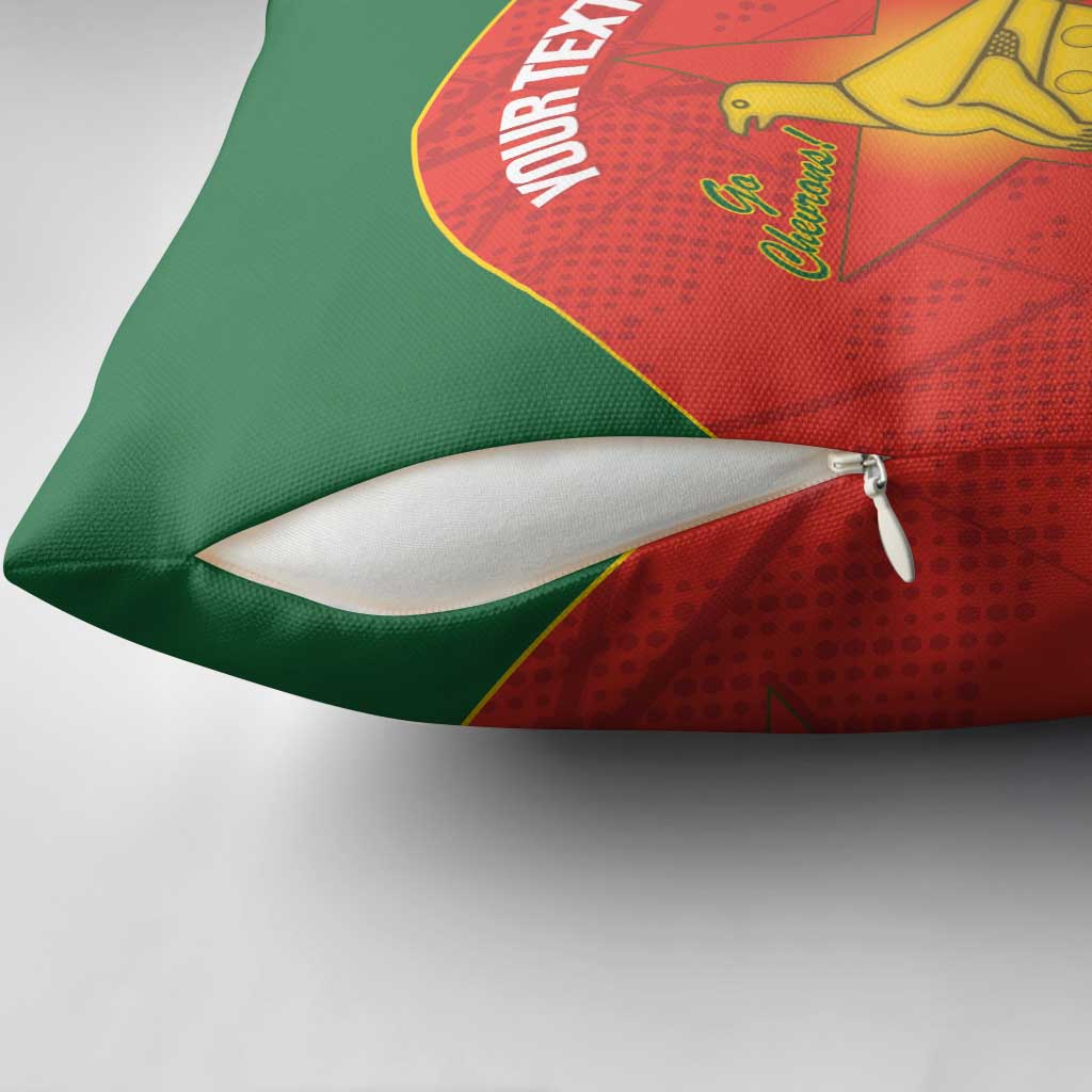 Custom Zimbabwe Cricket Pillow Cover Go Chevrons 2003 Color Version - Wonder Print Shop