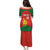 Custom Zimbabwe Cricket Puletasi Go Chevrons 2003 Color Version - Wonder Print Shop