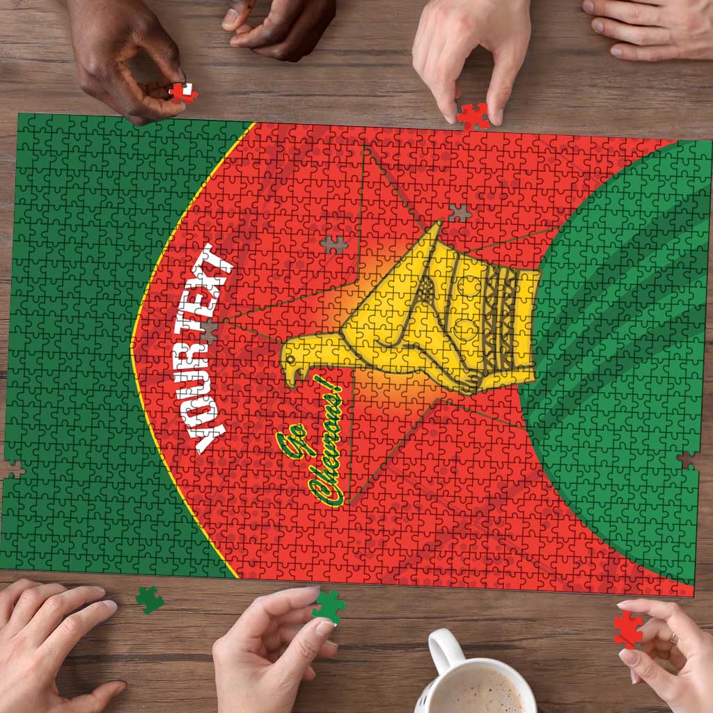 Custom Zimbabwe Cricket Puzzle Go Chevrons 2003 Color Version - Wonder Print Shop