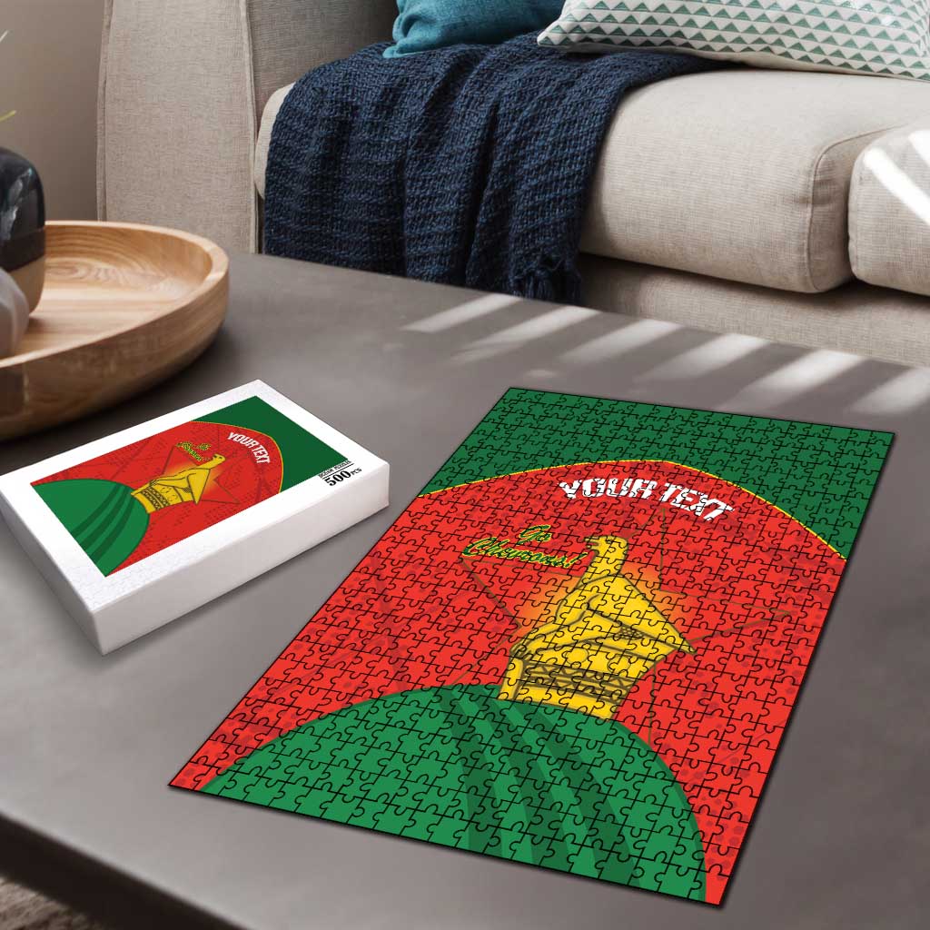 Custom Zimbabwe Cricket Puzzle Go Chevrons 2003 Color Version - Wonder Print Shop