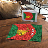 Custom Zimbabwe Cricket Puzzle Go Chevrons 2003 Color Version - Wonder Print Shop