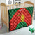 Custom Zimbabwe Cricket Quilt Go Chevrons 2003 Color Version - Wonder Print Shop