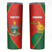 Custom Zimbabwe Cricket Skinny Tumbler Go Chevrons 2003 Color Version - Wonder Print Shop