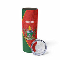 Custom Zimbabwe Cricket Skinny Tumbler Go Chevrons 2003 Color Version - Wonder Print Shop