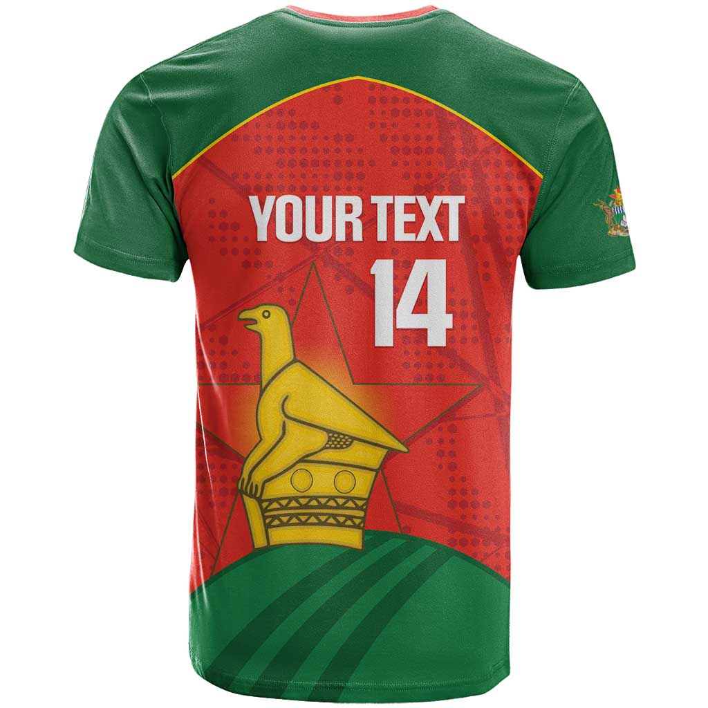 Custom Zimbabwe Cricket T Shirt Go Chevrons 2003 Color Version - Wonder Print Shop