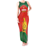 Custom Zimbabwe Cricket Tank Maxi Dress Go Chevrons 2003 Color Version - Wonder Print Shop