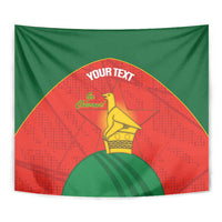 Custom Zimbabwe Cricket Tapestry Go Chevrons 2003 Color Version - Wonder Print Shop