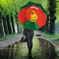 Custom Zimbabwe Cricket Umbrella Go Chevrons 2003 Color Version - Wonder Print Shop