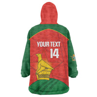 Custom Zimbabwe Cricket Wearable Blanket Hoodie Go Chevrons 2003 Color Version - Wonder Print Shop