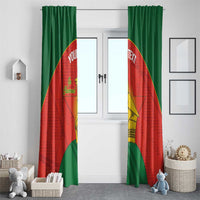 Custom Zimbabwe Cricket Window Curtain Go Chevrons 2003 Color Version - Wonder Print Shop