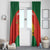 Custom Zimbabwe Cricket Window Curtain Go Chevrons 2003 Color Version - Wonder Print Shop