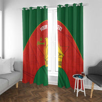 Custom Zimbabwe Cricket Window Curtain Go Chevrons 2003 Color Version - Wonder Print Shop