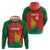 Custom Zimbabwe Cricket Zip Hoodie Go Chevrons 2003 Color Version - Wonder Print Shop