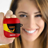 Custom Uganda Cricket AirPods Case Go Cranes African Pattern - Wonder Print Shop