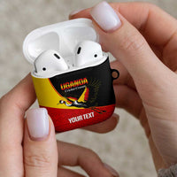 Custom Uganda Cricket AirPods Case Go Cranes African Pattern - Wonder Print Shop
