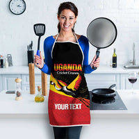Custom Uganda Cricket Apron Go Cranes African Pattern - Wonder Print Shop