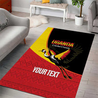 Custom Uganda Cricket Area Rug Go Cranes African Pattern - Wonder Print Shop