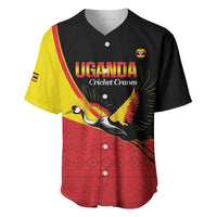 Custom Uganda Cricket Baseball Jersey Go Cranes African Pattern - Wonder Print Shop