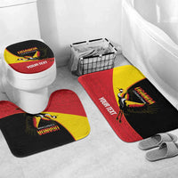 Custom Uganda Cricket Bathroom Set Go Cranes African Pattern - Wonder Print Shop