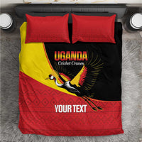 Custom Uganda Cricket Bedding Set Go Cranes African Pattern - Wonder Print Shop