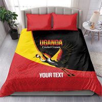 Custom Uganda Cricket Bedding Set Go Cranes African Pattern - Wonder Print Shop