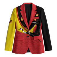 Custom Uganda Cricket Blazer Go Cranes African Pattern - Wonder Print Shop