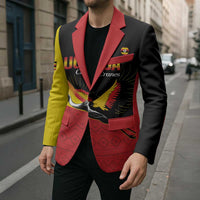 Custom Uganda Cricket Blazer Go Cranes African Pattern - Wonder Print Shop