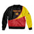Custom Uganda Cricket Bomber Jacket Go Cranes African Pattern - Wonder Print Shop