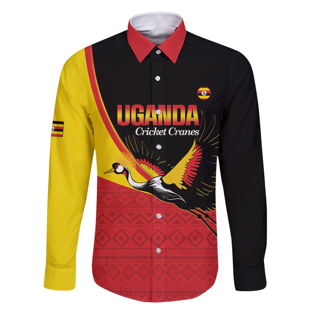 Custom Uganda Cricket Family Matching Summer Maxi Dress and Hawaiian Shirt Go Cranes African Pattern - Wonder Print Shop