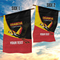 Custom Uganda Cricket Garden Flag Go Cranes African Pattern - Wonder Print Shop