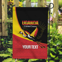 Custom Uganda Cricket Garden Flag Go Cranes African Pattern - Wonder Print Shop