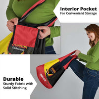 Custom Uganda Cricket Grocery Bag Go Cranes African Pattern - Wonder Print Shop