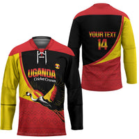 Custom Uganda Cricket Hockey Jersey Go Cranes African Pattern - Wonder Print Shop