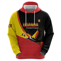 Custom Uganda Cricket Hoodie Go Cranes African Pattern - Wonder Print Shop