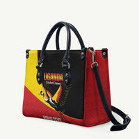 Custom Uganda Cricket Leather Bag Go Cranes African Pattern - Wonder Print Shop