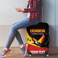 Custom Uganda Cricket Luggage Cover Go Cranes African Pattern - Wonder Print Shop