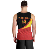 Custom Uganda Cricket Men Tank Top Go Cranes African Pattern - Wonder Print Shop